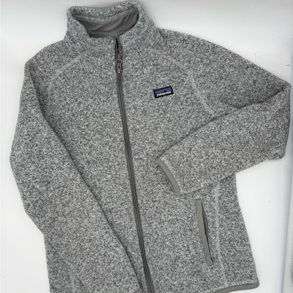 Patagonia Kids Better Sweater Full Zip Gray - size L (12)